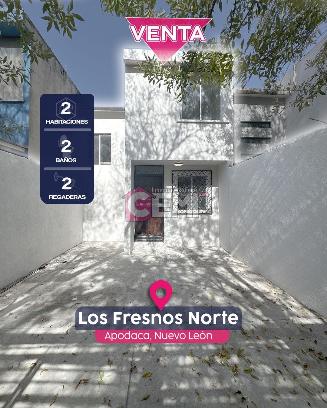 fachada de casa casa en venta, fresnos apodaca, nuevo leon.