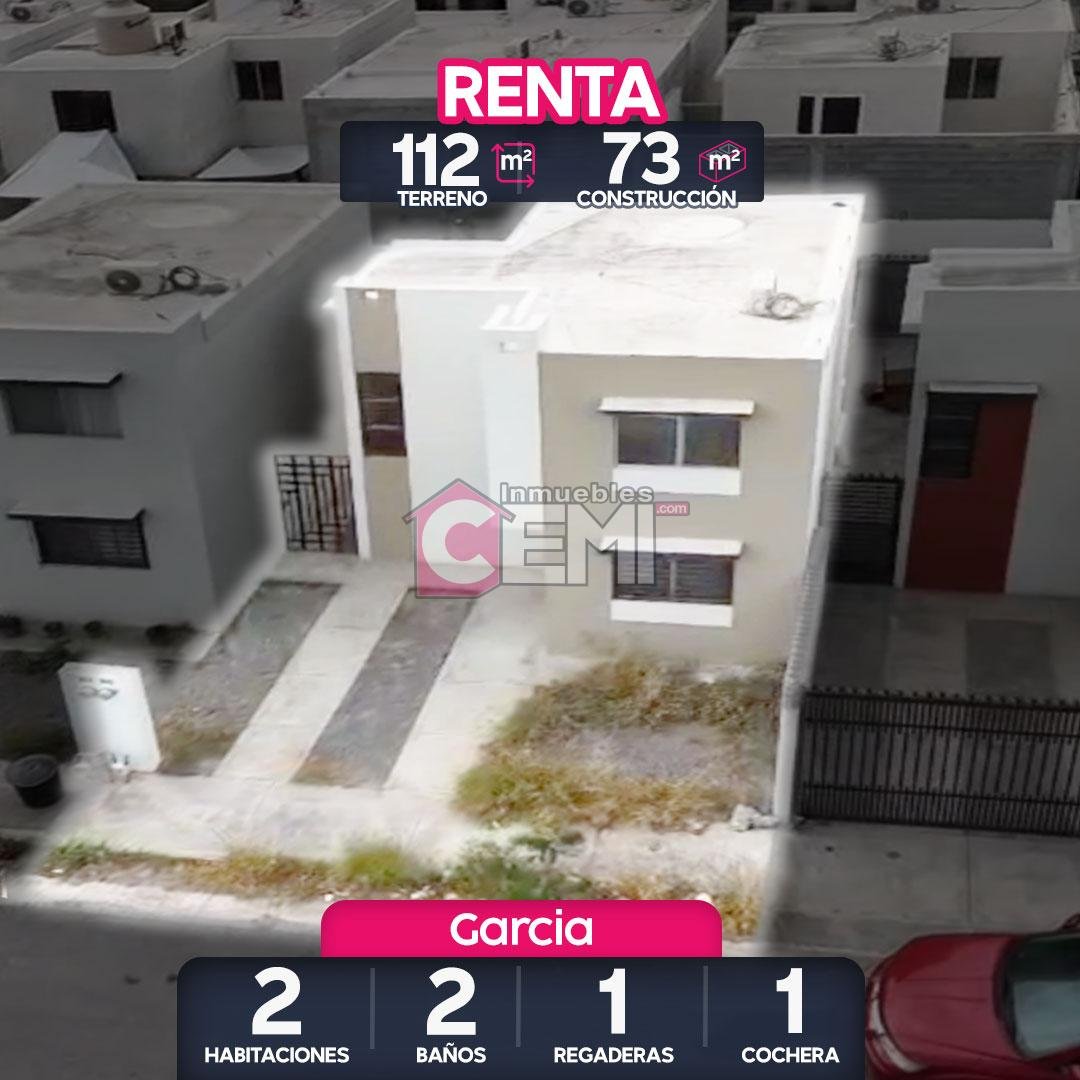 cumbres santa maria garcia nuevo leon, casa en renta en fraccionamiento privado.